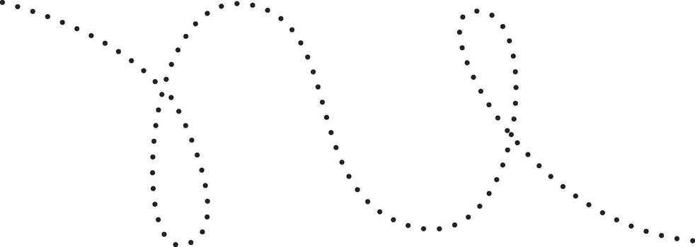 Handdrawn Abstract Dashed Line Drawn Icon vector