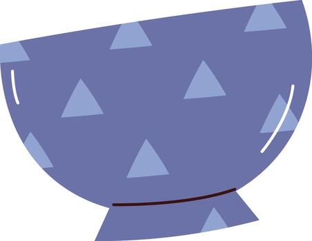 Saucer With Triangles Pattern vector