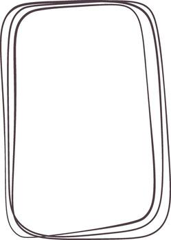 Rectangle Outline Frame vector