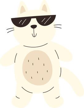 Cat With Sunglasses vector