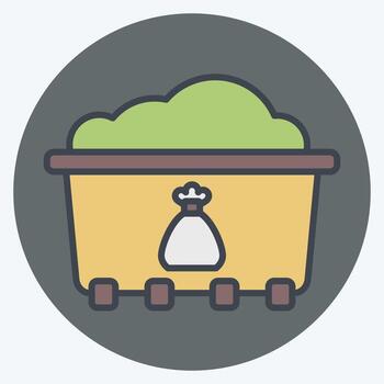 Icon Separate Collection. related to Recycling symbol. color mate style. design editable vector