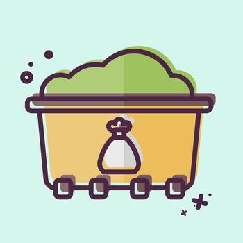 Icon Separate Collection. related to Recycling symbol. MBE style. design editable vector