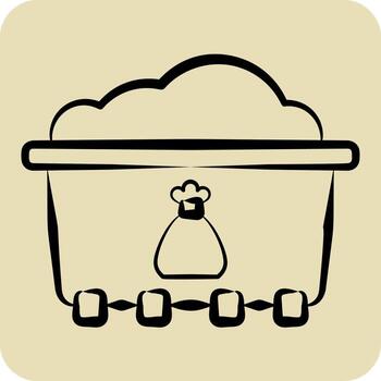 Icon Separate Collection. related to Recycling symbol. hand drawn style. design editable vector