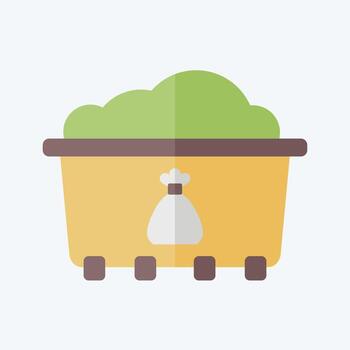 Icon Separate Collection. related to Recycling symbol. flat style. design editable vector