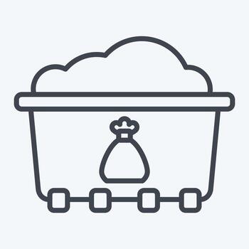 Icon Separate Collection. related to Recycling symbol. line style. design editable vector