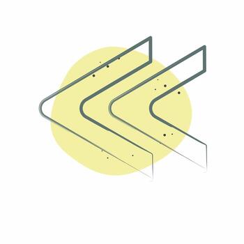 icono rebobinar. relacionado a negocio símbolo. color Mancha estilo. diseño editable vector