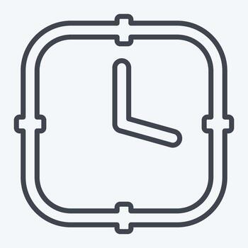 Icon Clock. related to Business symbol. line style. design editable vector