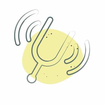 Icon Audio Book. related to Instruments symbol. Color Spot Style. design editable vector