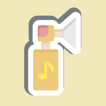 Sticker Trombone. related to Instruments symbol. design editable vector