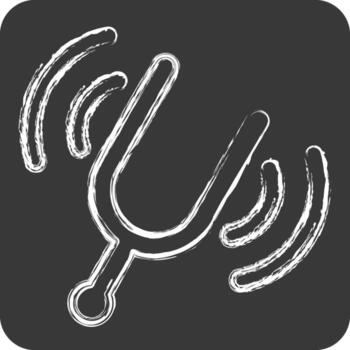 Icon Audio Book. related to Instruments symbol. chalk Style. design editable vector