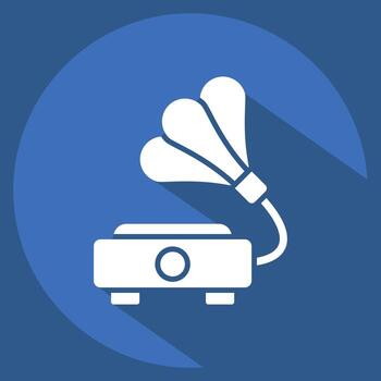 Icon Easel Board. related to Instruments symbol. long shadow style. design editable vector