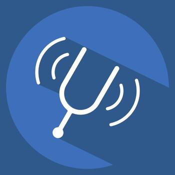 Icon Audio Book. related to Instruments symbol. long shadow style. design editable vector