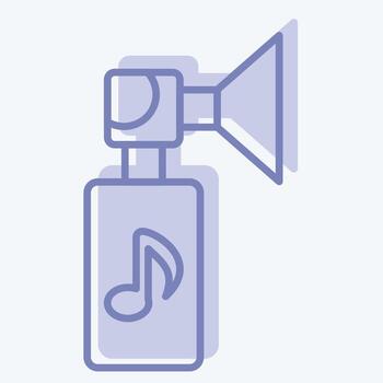 Icon Trombone. related to Instruments symbol. two tone style. design editable vector