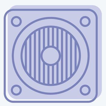 Icon Woofer. related to Instruments symbol. two tone style. design editable vector