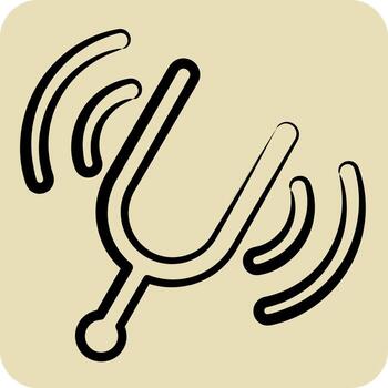 Icon Audio Book. related to Instruments symbol. hand drawn style. design editable vector