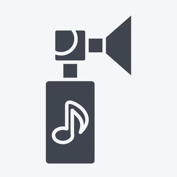 Icon Trombone. related to Instruments symbol. glyph style. design editable vector