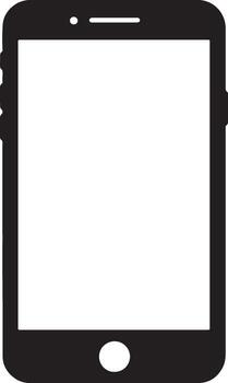 Sleek Black Smartphone Mockup Blank Screen for App Presentation, Modern Minimalist Design, Clean Interface, Simple Background vector