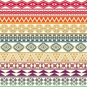 Tribal striped seamless pattern. Geometric background. Can be used in fabric design, decorative paper, in web design, etc. vector