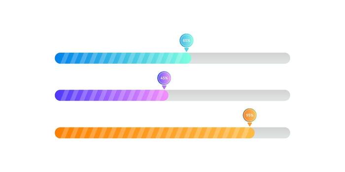 Preloader loading bar web interface illustration vector
