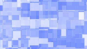 ljus blå abstrakt geometrisk bakgrund med mjuk fyrkant rutnät mönster och modern digital design för teknologi och kreativ bilder. video