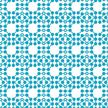 sin costura interconectado modelo de redondo nodos con curvo conectores arreglado en equilibrado resumen simetría vector