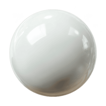 lucido bianca biliardo spunto palla con liscio riflessivo superficie e delicato ombre, Perfetto per piscina o snooker Giochi, isolato su trasparenza sfondo con fotorealistico dettaglio png