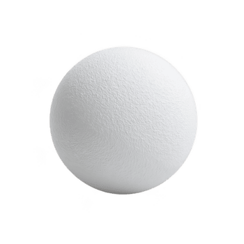 White ping pong ball with textured surface isolated on transparency background showing detailed pattern and round shape for sport and game use png