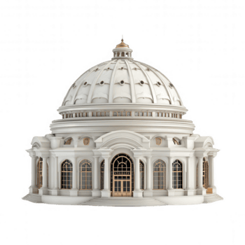 blanco Hazme edificio con clásico arquitectura y arqueado ventanas aislado en transparencia antecedentes demostración elegante diseño y detallado estructura png