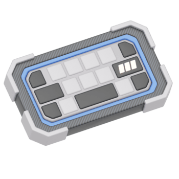 3D Render Portable handheld keyboard console png