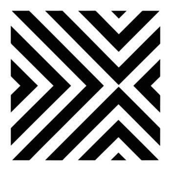 Black and white geometric pattern with diagonal lines abstract vector