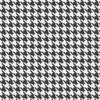 Classic black and white houndstooth pattern. Elegant, timeless design ideal for textile, fashion, or website backgrounds. Geometric texture adds visual interest and sophistication to any project. vector
