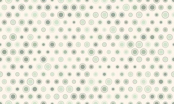 Elegant pastel green circles pattern. Perfect for website backgrounds, textile design, or stationery. Subtle yet stylish, this repeating motif evokes calmness and sophistication. vector