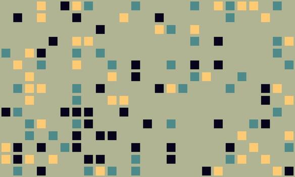 Abstract geometric pattern with scattered squares in muted tones. Perfect for backgrounds, website design, or textile prints. Evokes feelings of modern minimalism and subtle complexity. vector