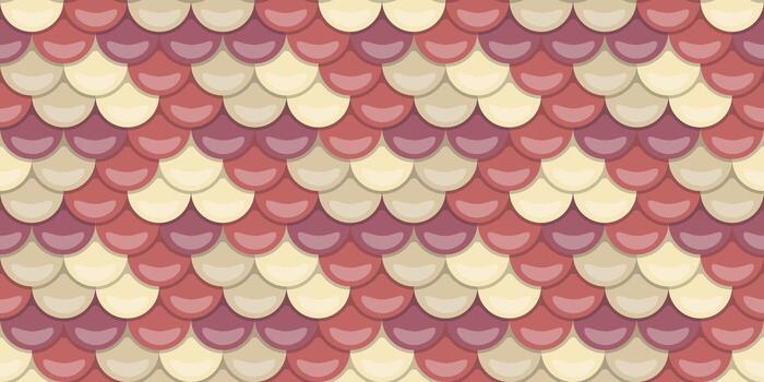 elegante sin costura modelo de superposición escamas en suave rosado y beige tonos Perfecto para textil diseño, sitio web antecedentes, o decorativo Arte. vector