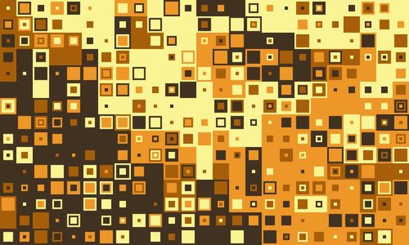 Abstract geometric background featuring a mosaic of warmtoned squares. Perfect for website banners, presentations, or as a trendy design element. vector