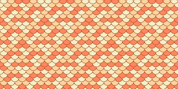 Abstract seamless pattern. Coral and peach scale design. Perfect for backgrounds, textiles, or website designs. Evokes feelings of warmth, summer, and tranquility. vector