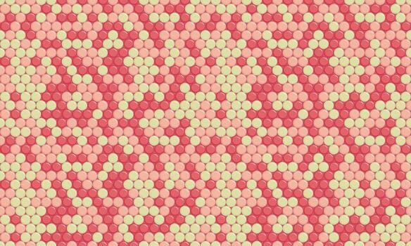 Abstract pink and beige circle pattern. Geometric texture ideal for backgrounds, website design, or textile prints. Modern, minimalist style evokes feelings of calm and sophistication. vector