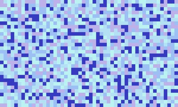 Abstract pixelated background in calming pastel blues and purples. Perfect for website banners, presentations, or as a digital texture. Evokes feelings of serenity and technological innovation. vector