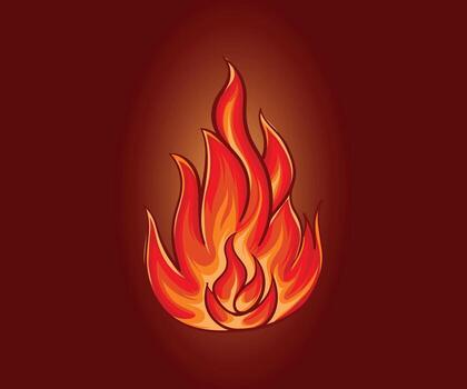 campfire Burst fire illustration design vector