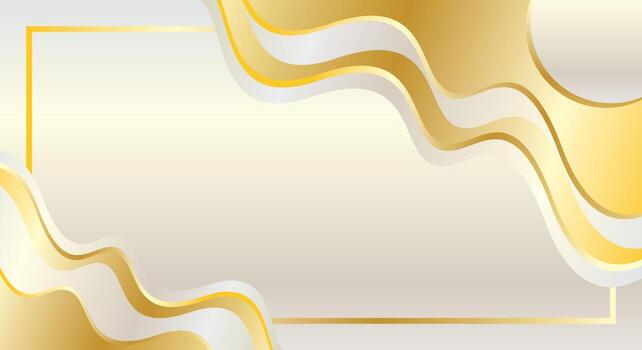 Luxury background with golden dynamic waves for luxury certificate vector