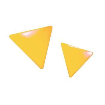 oro triángulo jugar botones mejor para medios de comunicación control S juego ui elementos y moderno aplicación interfaces vector