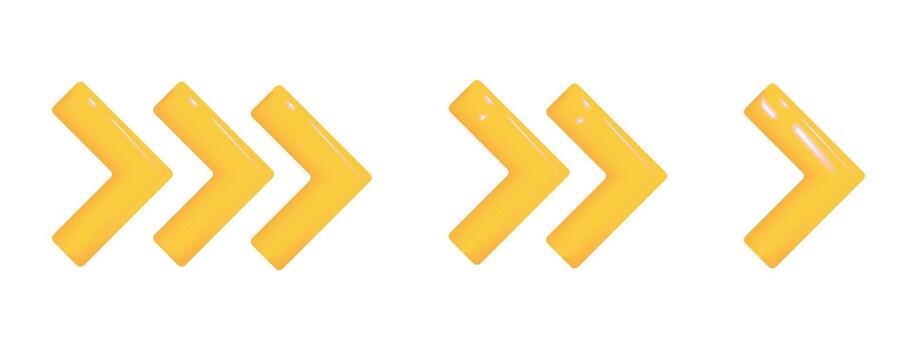 oro cheurón flecha conjunto mejor para juego navegación menú indicadores y prima ui dirección señales vector