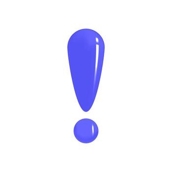 Blue Exclamation Mark Icon Best for Alerts Warnings Notifications or Important UI Attention Signs vector