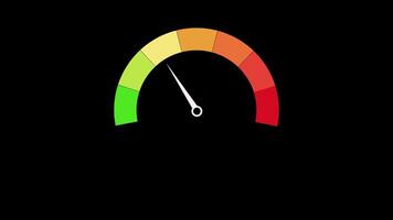 compteur de vitesse animation sur noir Contexte. compteur de vitesse animation évaluation mètre. numérique symboles à le la vitesse mètre. voiture la vitesse mètre et compteur la vitesse concept video