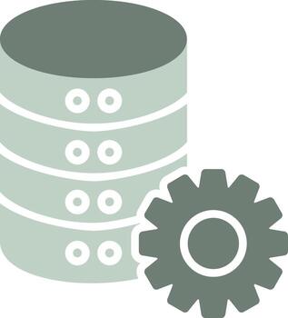 Database Management Data Control Design vector