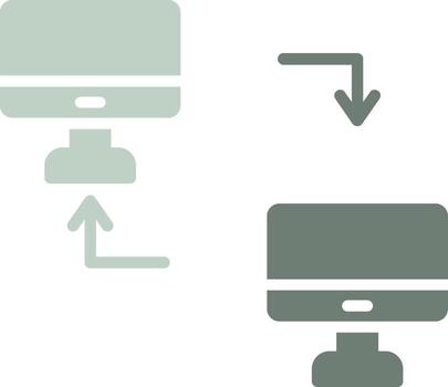 transferir archivo movimiento imagen vector