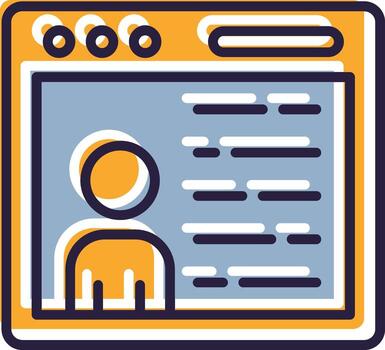 usuario interfaz glifo dos color ui interfaz diseño diseño vector