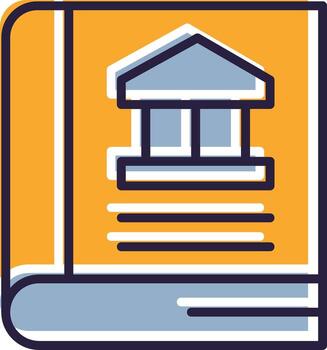 Guide Book Glyph Two color Manual Guide Instructions Booklet vector