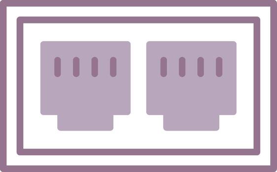 Ethernet Smooth Grid Mark vector