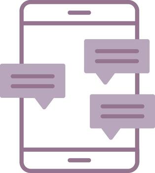 Mobile Message Polished UX Element vector